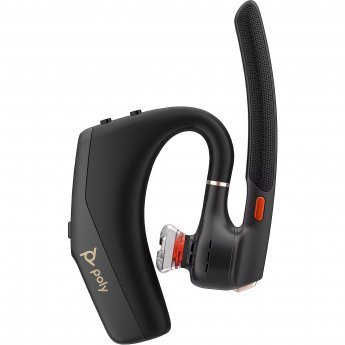 Poly Bluetooth Headset Voyager Legend 50 UC zertifiziert 4 Mikrofone mit Rauschunterdrückung, AI-unterstützte Geräuschunterdrückung, incl. Ladeetui
