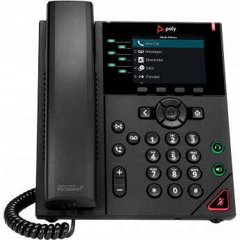 Poly VVX 350 6-LINE BIZ-IP-PHONE DUAL 10/100/1000 ETHERNET-NO PSU