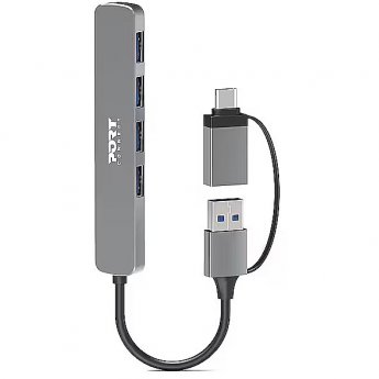 Port Connect | HUB USB-C/USB-A 4 ports USB-A 3.0 5Gbps |