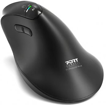 Port Connect Mouse | ERGO AUDITOR | Wireless | Bluetooth, 2.4 GHz | Black