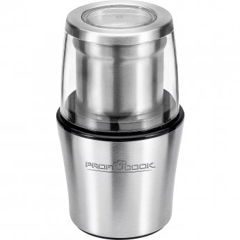 Profi Cook Electric Coffee Grinder / Percussion Mill PC-KSW 1021 N (stainless steel, 200 watts, also for spices, nuts)