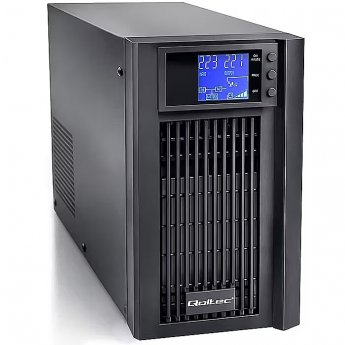 Qoltec Pure Sine Wave | 3kVA | 2400W | AVR | LCD | Czysty Sinus