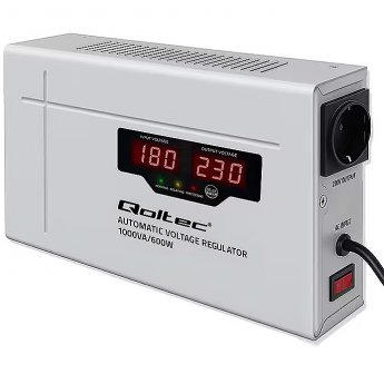 Qoltec Voltage stabilizer AVR 1000VA Toroidal transfo