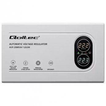 Qoltec Voltage stabilizer AVR 2000VA 1200W toroidal