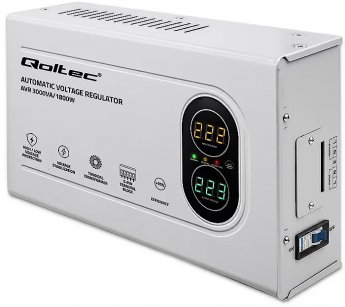 Qoltec Voltage Stabilizer AVR 3000VA 1800W Troidal