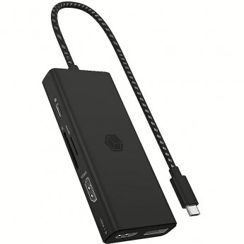 Raidsonic IB-DK4011-CPD 7-in-1 USB Type-C Docking Station with triple video output