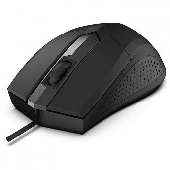 Rebeltec Focus USB Optical Mouse, 1200DPI 3 Buttons and Scroll Wheel, Sensitivity 125Hz, Cable 1.8m, Weight 66g