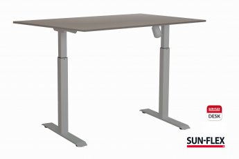 Regulējama augstuma rakstāmgalds SUN-FLEX ADAPT I, viens motors, pelēka virsma un rāmis