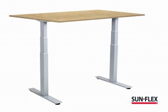 Regulējama augstuma rakstāmgalds SUN-FLEX  ADAPT VI,(600706+650906) 2 motors, bērza, 160x80 cm