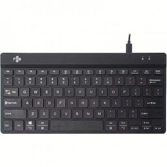 R-GO Tools COMPACT BREAK KEYBOARD QWERTY US BLACK WIRED