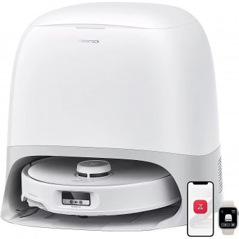 Roborock Qrevo Curv, vacuum robot (white, including multifunctional docking station 3.0)