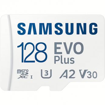 Samsung EVO PLUS, microSDXC, 128GB +Adapter