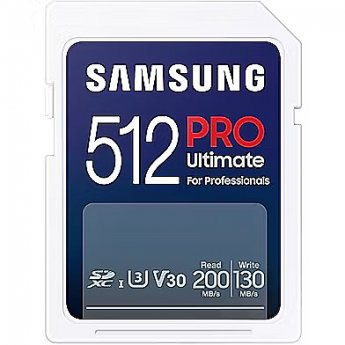 Samsung PRO Ultimate, SDXC, 512GB, UHS-I, U3, V30 +Reader