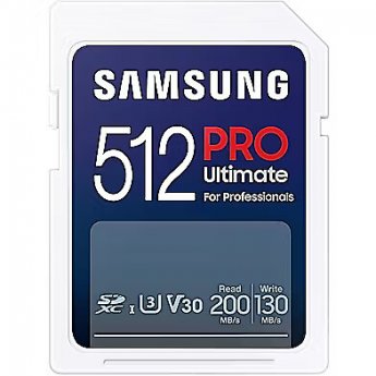 Samsung PRO Ultimate, SDXC, 512GB, UHS-I, U3, V30 +Reader