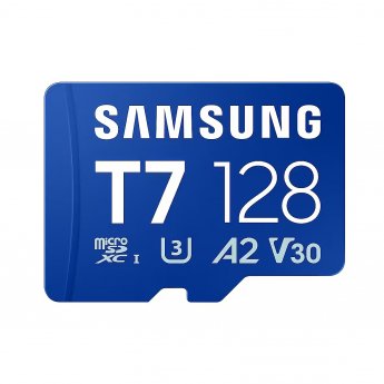 Samsung T7 microSD Memory Card 128GB for Smartphones Tablets and Handheld Consoles up to 170MB/s Read