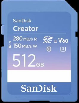 SanDisk Creator, SDXC, 512GB
