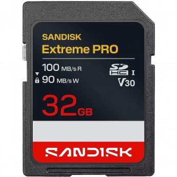 SanDisk EXTREME PRO SD UHS-I 32GB SD 100MB/S(R) / 90MB/S(W)