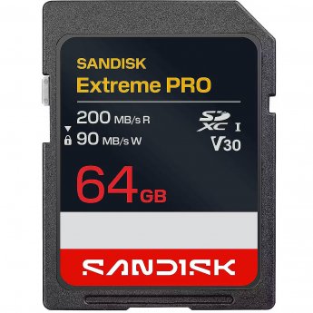 SanDisk EXTREME PRO SD UHS-I 64GB SD 200MB/S(R) / 90MB/S(W)
