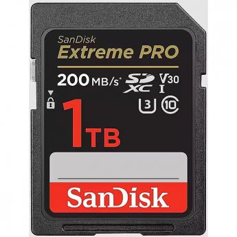 Sandisk Extreme Pro, SDXC, 1TB, UHS-1, U3, V30