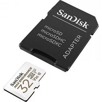 Sandisk Max Endurance, microSDHC, 32GB, UHS-I, U3, V30 +Adapter