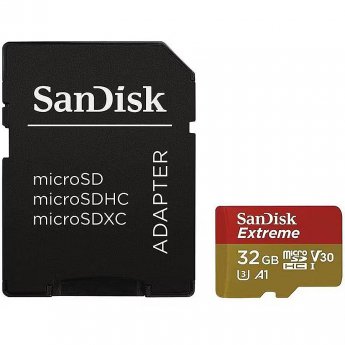 Sandisk microSDHC, 2x32GB + SD Adapter, Twinpack