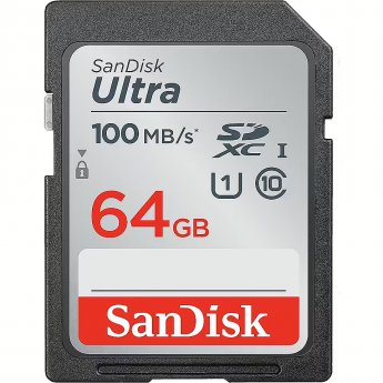 Sandisk Ultra, 64GB, SDXC, UHS-I, U1, V10