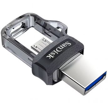 Sandisk Ultra Dual Drive m3.0, 64GB, Grey & Silver