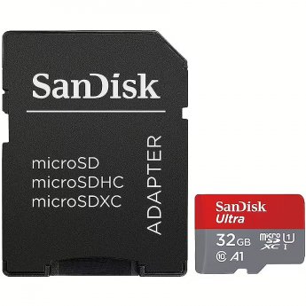 Sandisk Ultra, microSDHC, 32GB, UHS-I, U1, V10 +Adapter