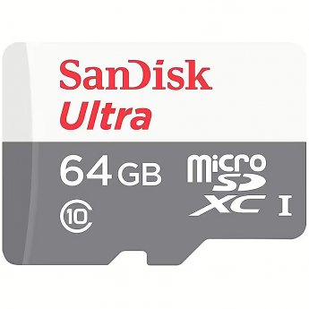 Sandisk Ultra, microSDXC, 64GB, UHS-I, U1, V10 +Adapter