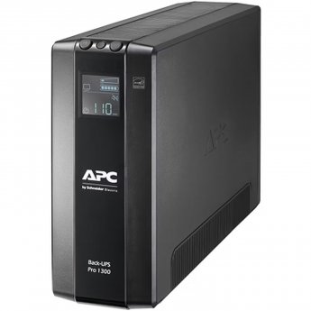 Schneider Electric APC Back-UPS Pro, tower, 230V, 8x IEC C13 outlets, AVR, LCD, user-replaceable battery | BR1300MI | 1300 VA | 780 W | 230 V