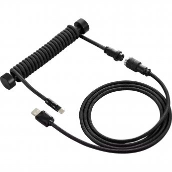 Sharkoon SGK50 Aviator Kabel Titan/Black (schwarz. 1.85 Meter. Spiralkabel fr SKILLER SGK50 S4)