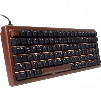 Sharkoon SKILLER SGK50 S2 Wood PBT, wood/black, DE , G Pro 3.0 Yellow