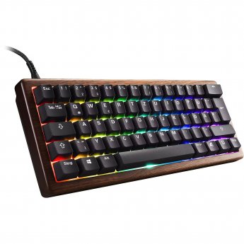 Sharkoon SKILLER SGK50 S4 Gen2 Wood PBT (wood/black, ES layout, Gateron G Pro 3.0 Yellow)