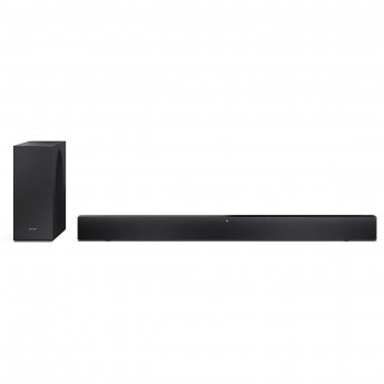 Sharp 2.1 Dolby Atmos/DTS Virtual:X Soundbar with Slim Wireless Subwoofer HT-SBW310, 330 W, Black