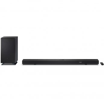 Sharp HT-SBW55121(BK) Q 5.1.2 Dolby Atmos/ DTS:X Soundbar with Wireless Subwoofer, Black |