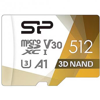 Silicon Power 3D Nand, MicroSDXC, 521GB, UHS-I, U3, V30