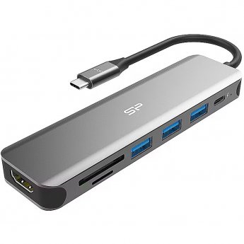 Silicon Power Boost SU20 Docking station 7in1 USB USB-C HDMI SD card