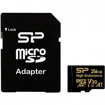 Silicon Power High Endurance, microSDXC 256GB +Adapter