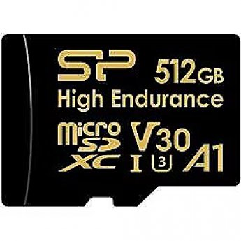 Silicon Power High Endurance, microSDXC, 512GB V30 +Adapter
