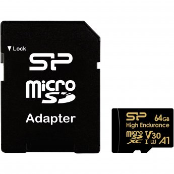 Silicon Power High Endurance, microSDXC 64GB + Adapter