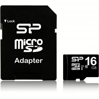 Silicon Power microSDHC, 16GB, Class 10, UHS-I, U1 +Adapter