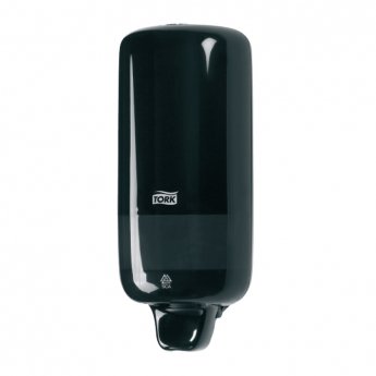 Šķidro ziepju turētājs TORK Elevation S1, tilpums 1 L, 291 x 112 x 114 mm, melnā krāsā