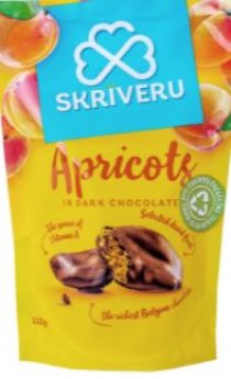 SKRĪVERU Aprikozes tumšajā šokolādē 110g