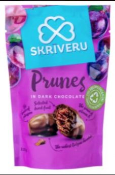 SKRĪVERU Plūmes tumšajā šokolādē 110g