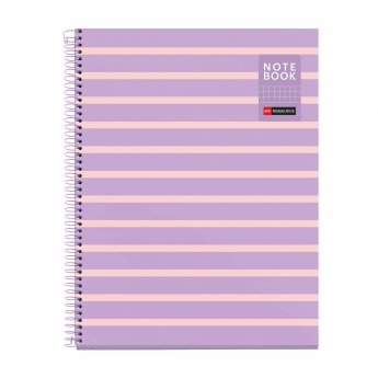 Spirālveida klade APLI, A4, 80 lapas, rūtiņu, mauve