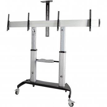 Startech Height Adjustable Dual TV Cart, 37-60"
