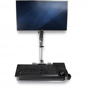Startech Height Adjustable Monitor Arm & Padded Keyboard Tray, 13-30"