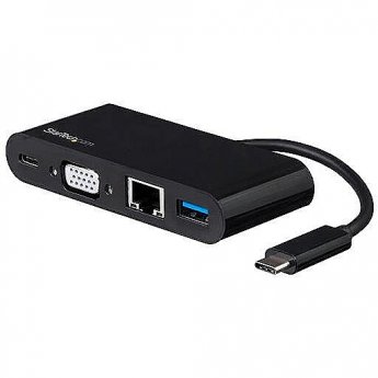 Startech USB C VGA MULTIPORT ADAPTER USB PD CHARGING 60W USB 3.0 GBE