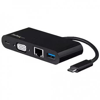 Startech USB C VGA MULTIPORT ADAPTER USB PD CHARGING 60W USB 3.0 GBE