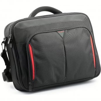 Targus Classic+ Clamshell, 15.6", Black/Red